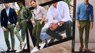 Looks Con Pantalón Verde Para Hombres 👊👍 [upl. by Emia]