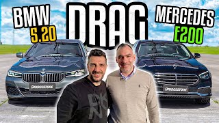 BMW 520 vs Mercedes E200 Drag Yarışı  wFerhat Albayrak [upl. by Elag]