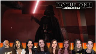 BEST DARTH VADER HALLWAY SCENE Movie Reactions  Rogue One A Star Wars Story 2016 [upl. by Yeoj]