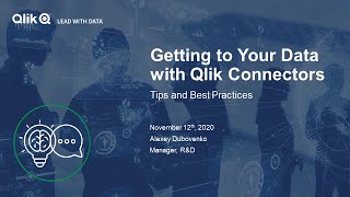 STT  Getting to Your Data with Qlik Connectors [upl. by Jacey]