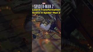 Lizard Transformation Scene In SpiderMan 2 marvelspiderman2 shorts [upl. by Leila]