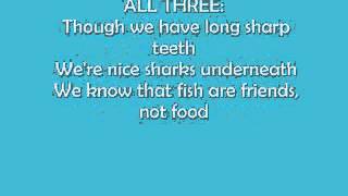 Fish Are Friends Not Food Nemo Camp LYRICS [upl. by Adnouqal]