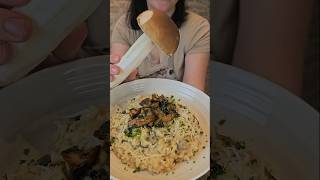 wild mushrooms risotto shorts wildmushrooms risottorecipe [upl. by Arykat]