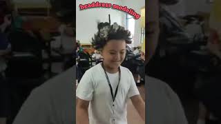 festival headdress modeling for boys headdress short shortvideo [upl. by Yelsek]