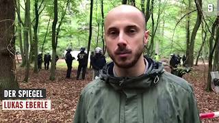 Hambacher Forst Polizei geht gegen Waldbesetzer vor  DER SPIEGEL [upl. by Attenohs]