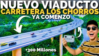 EL NUEVO VIADUCTO en CARRETERA de LOS CHORROS en EL SALVADOR ya COMENZO su CONSTRUCCION  HeyObi [upl. by Noxas]