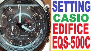 Setting Casio Edifice EQS500C [upl. by Assiralc883]