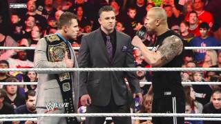 Raw A showdown between The Rock John Cena and The Miz [upl. by Zorine706]