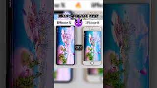 i phone x vs i phone 8 speed test pubg 🔥😱🚀  pubg graphics test  bgmi speed test in 2023 ytshorts [upl. by Bat]