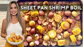 SHEET PAN SHRIMP BOIL  A Family Favorite [upl. by Nahtan947]