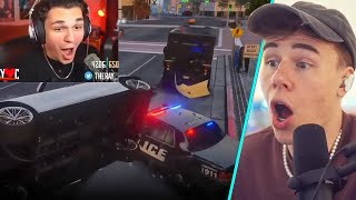 Blau Reacts To UNHINGED NoPixel 40 Clips [upl. by Amann]