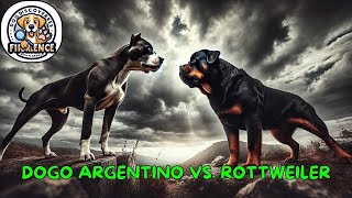 Dogo Argentino vs Rottweiler Battle of Strength and Strategy [upl. by Lepine]