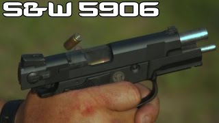 SampW 5906 Mexican Special Forces Pistol amp 9MM Incendiary ammo 4K SUPER SLOW MO [upl. by Eisyak]