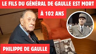 MORT DE LAMIRAL PHILIPPE DE GAULLE LE FILS DU GÉNÉRAL DE GAULLE [upl. by Kyred609]