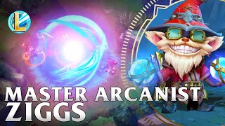 Master Arcanist Ziggs Skin Spotlight  WILD RIFT [upl. by Harak]