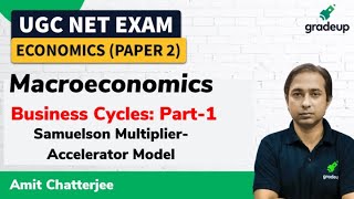 UGC NET Economics  Business Cycles Part1  Amit Chatterjee [upl. by Yelnoc]