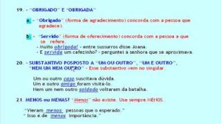 Vídeo Aula de Português  Gramática Concordância Nominal Parte 6 [upl. by Bajaj668]