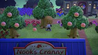 BUG in Animal Crossing New Horizons  Pansies eat fruit and wood [upl. by Bili927]