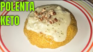 Ricetta Chetogenica  POLENTA CON FARINA DI LINO UNALTERNATIVA LOW CARB BUONISSIMA [upl. by Milewski]