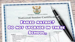 Failed matric Don’t upgrade in schools using university infrastructures here’s why 🇿🇦 matric [upl. by Lorre]