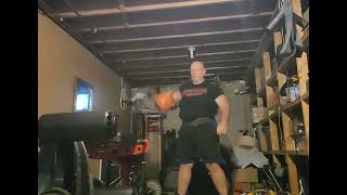 28kg kettlebell clean practice 1min 24rpm [upl. by Tollman]