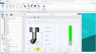 2 Axis Milling  6 Chamfer Cut Operation [upl. by Anson152]