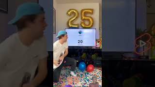 birthday confetti balloon confettiparty challenge happybirthday funny 1subscribe subcriber [upl. by Enileme]