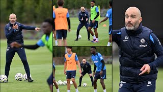 Enzo Marescas First Chelsea Training Session [upl. by Aihpos]