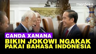 Momen Jokowi Ngakak PM Timor Leste Becanda Gunakan Bahasa Indonesia [upl. by Unam]