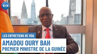 Entretien exclusif avec le Premier ministre guinéen Amadou Oury Bah [upl. by Auhsot]