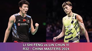 Li Shi Feng vs Lin Chun Yi  Badminton China Masters 2024 [upl. by Erodisi878]