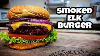 Smoked Burger Recipe  Smoked Elk Burgers [upl. by Adnof]