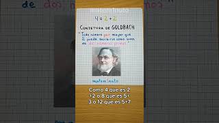 La conjetura de Goldbach [upl. by Abbott]