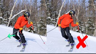 How to CARVE Telemark Turns  Using Your INSIDE Knee  TIP 3 [upl. by Thissa907]