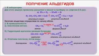 № 78 Органическая химия Тема 16 Альдегиды Часть 3 Получение альдегидов [upl. by Dyolf]