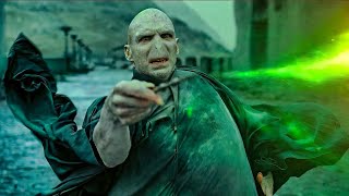 Harry Potter vs Voldemort Final Battle  Harry Potter and the Deathly Hallows  Part 2 2011 Clip [upl. by Ahsla]