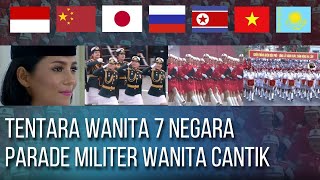 Parade Militer Wanita Dari 7 Negara [upl. by Ellevart]