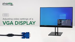 How to Adjust Your Display Settings When Connected with a VGA Cable [upl. by Ker]