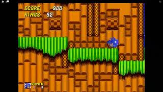 Emerald Hill Zone Act 2 By Me Classic Sonic Simulator [upl. by Adalie]