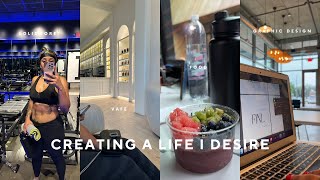 Vlog Creating The Life I Desire  Graphic Designing  Solidcore  Workouts [upl. by Dacey23]