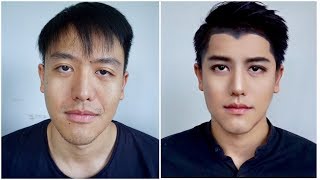 Nine Naphat Makeup Transformation  แต่งหน้าลุคนาย ณภัทร [upl. by Malachi562]