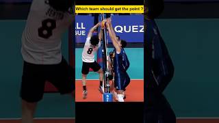 Which team should get the point  vbl volleyballworld volleyball volleyballmatch [upl. by Anircam691]