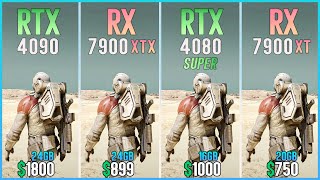 RTX 4090 vs RX 7900 XTX vs RTX 4080 SUPER vs RX 7900 XT  Tested in 12 Games [upl. by Remle]