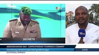 Guinée  Le général Doumboya monte en grade [upl. by Schmidt]