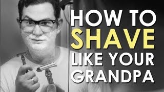 How to Shave with a Safety Razor  AoM Instructional [upl. by Ereynihc]