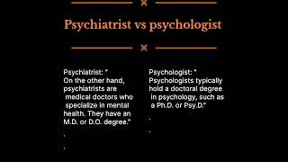 Psychologist vs Psychiatrist Understanding the Difference 🤔 [upl. by Lymn]