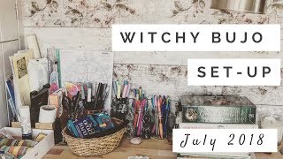 Witchy Bullet Journal Set Up July 2018 [upl. by Taylor]