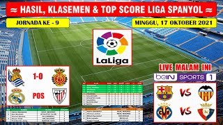 Hasil Liga Spanyol Tadi Malam SOCIEDAD VS MALLORCA  REAL MADRID VS ATHLETIC CLUB Liga Spanyol 2021 [upl. by Kuth]