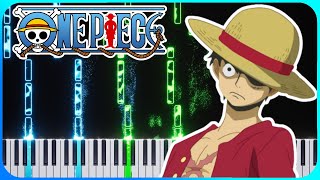 Overtaken  One Piece OST Piano Tutorial with Sheet Music [upl. by Crelin893]