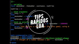 Tips rapidos en Lua  osgetenv [upl. by Oates801]